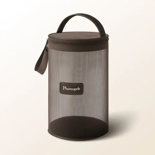 NECESSAIRE TELA MARROM